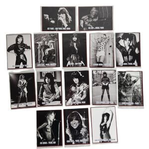 J2 Classic Rock Cards Lot of 15 Female Guitarists & Vocalists B & W Variant VG+